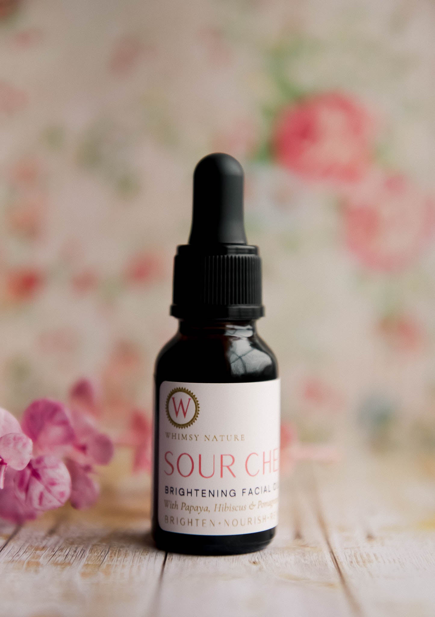 Sour Cherry Brightening Facial Oil with Papaya, Hibiscus & Pomegranate