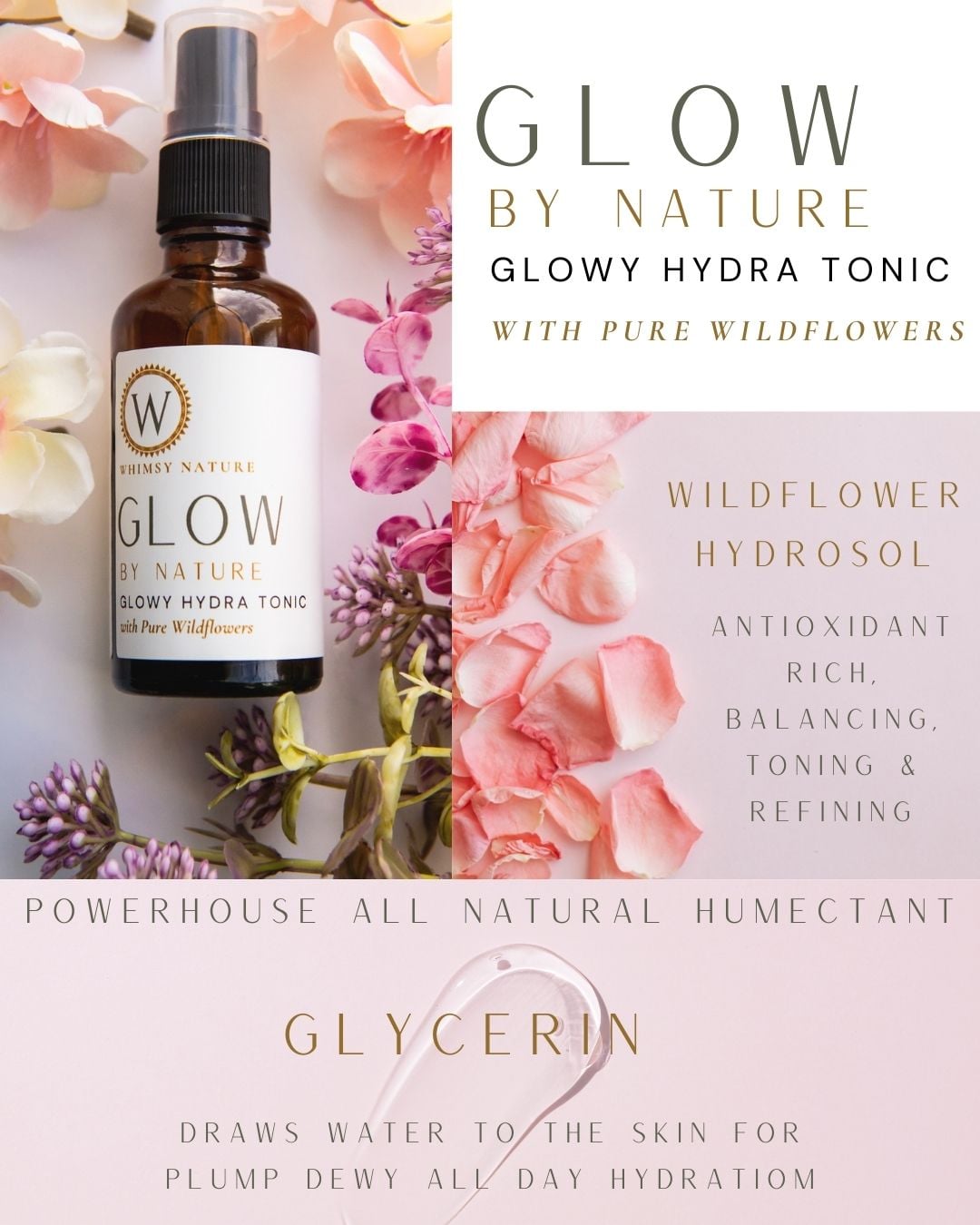Glow By Nature Glowy Hydra Tonic With Pure Wildflowers