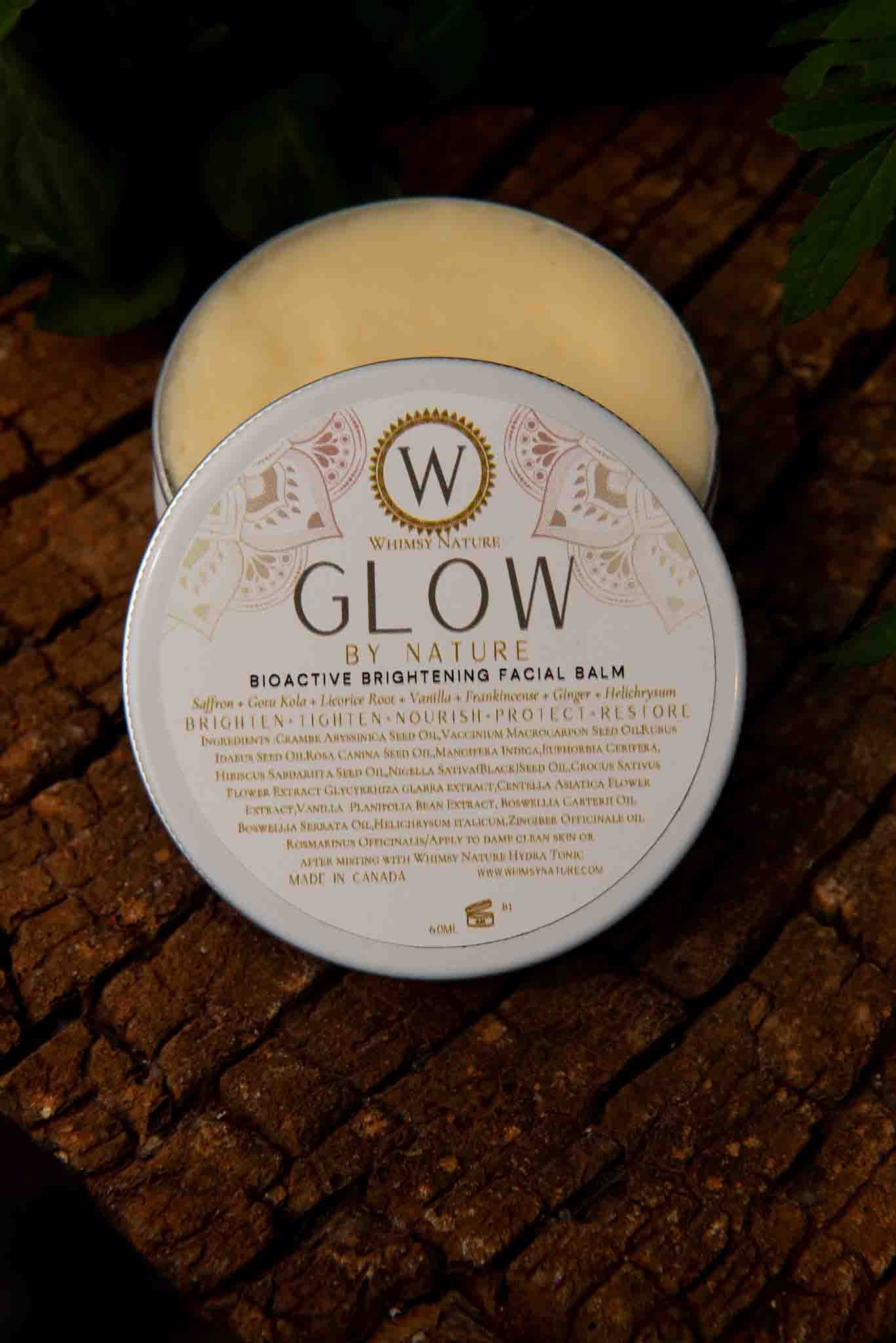 Glow By Nature Bioactive Brightening Facial Balm ✨️ with Saffron+Gotu Kola+Licorice Root +Frankincense +Ginger+Helichrysum