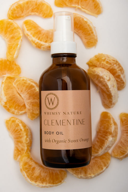 Clementine Body Oil with Organic Orange Oil