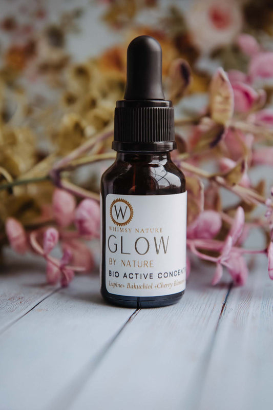 Glow By Nature  Bio Active Concentrate with Lupine -Bakuchiol-Cherry Blossom