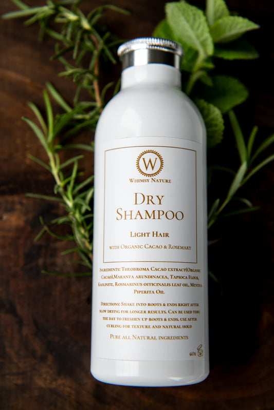 Dry Shampoo Light Hair with Organic Cacao & Rosemary