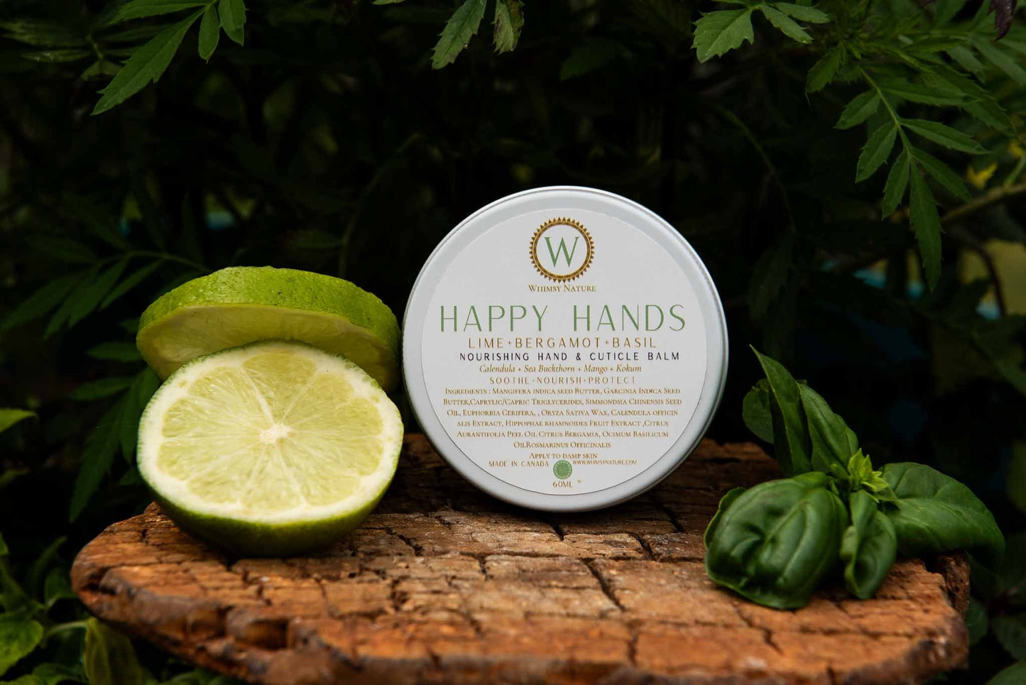 Happy Hands Lime+Bergamot+Basil Nourishing Hand & Cuticle Balm